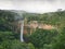 Viewpoint on Chamarel cascade in Mauritius