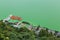 Viewpoint of Green Lake in Kunming City from Xi Chan Mountain.