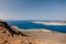 Viewpoint with La Graciosa from Lanzarote. Panorama of scenic view of La Graciosa Island