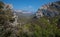 Viewpoint ` Les trois chateaux` in the Vercors area in France