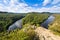 Viewpoint Mai, Stechovice dam on Moldau river, Central Bohemia, Czech republic