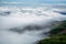 Viewpoint,mist,mountain,steep and winding road to Phu Thap Boek