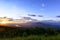 The viewpoint at the mountain in the Phu Pa por Fuji atmosphere at sunset at Loei, Loei province, Thailand fuji mountain similar