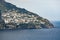 viewpoint of road side from sorrento town to positano mediterranean sea south italy