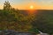 Viewpoint Sealsfield`s Stone of National Park Podyji in Czech Republic