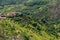 Viewpoint of the Terraces Miradouro dos Socalcos, overlooking the Agricultural terraces famous Tibete style landscape view,