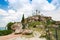 Viewpoint with tourists on the tip of Kaliakra