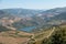 Viewpoint of Vargelas allows to see a vast landscape on the Douro and its man-made slopes. Douro Region, famous Port Wine Region,