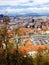 Viewpoints old town city in Ljubljana Slovenia