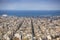 Views of the Aegean sea and streets labyrinth of Greek capital Athens