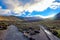 Views along the trail of the Tongariro Alpine Crossing, New Zeal