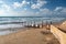 Views of Argaman Beach in Netanya in israel