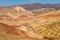 Views of the arid and colorful landscape of Painted Hills