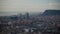 Views of barcelona with the aigbar tower and the port in the background