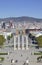 Views of Barcelona with PlaÃ§a d`Espanya and the Magic Fountain of MontjuÃ¯c