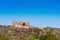 Views of the castle of Miravet, Tarragona, Catalunya, Spain. Copy space for text.