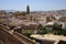 Views of the cathedral and city Malaga from the Alcazaba