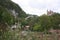 Views of clouds in mountains,sanctuary of Covadonga, Asturias