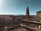 Views of the dome of the Basilica of Sant Feliu