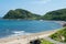 Views of Genkai-nada Sea and Coastline view from Okitsu-gu Yohaisho at Munakata Taisha Shrine in