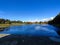 Views of the grounds of Fountains abbey in North Yorkshire England United Kingdom