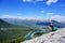 Views from Ha Ling Peak, summer hike in Canmore, Canada