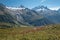 Views while hiking near Mont Blanc in the French Alps