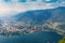 Views of Lake Como from the Lighthouse Faro Voltiano, Italy