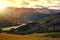 Views of the lake Davos at sunrise.