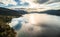 Views of Lake Traful from the pirador located in Villa Traful, on the road to the 7 lakes, Patagonia Argentina