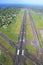 Views of landing runway arriving at Hilo airport