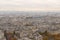 Views of the landscape of the city of Paris and the CathÃ©drale Saint-Louis des Invalides from the Eiffel Tower