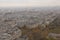 Views of the landscape of the city of Paris and the CathÃ©drale Saint-Louis des Invalides from the Eiffel Tower