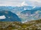 Views of LustraFjord from Molden hike in Norway