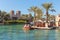 Views of Madinat Jumeirah hotel, on November 7, 2013, Dubai, UAE. Madinat Jumeirah - luxury 5 star hotel with own artificial canal