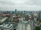 Views of Manchester from the lookout of Beetham Tower also known as the Hilton Tower, in England, United Kingdom