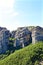 Views of Meteora, rocks and the valley