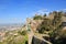 Views of Moorish Castle and blue sky in Sintra, Portugal, Europe