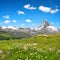 Views of the mountain Matterhorn