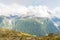 Views over Chamonix and Mont Blanc in France