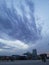 The views over the city - beautiful clouds Huludao City, Liaoning Province, China Longwan waterfront CBD