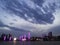 The views over the city - beautiful clouds Huludao City, Liaoning Province, China Longwan waterfront CBD