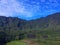 views of the peaks and craters of Mount Galunggung