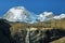 Views of peaks and waterfall in the to Paron lake