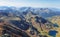 Views from Pica d`Estats, top of Catalonia, Pyrenees
