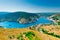 Views of the picturesque bay of Balaklava and the remains of the fortress Genoese.