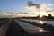 Views of the port of Fuengirola at sunset