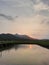 views of rice fields, mountains and sunsets as well as fish ponds