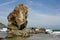 Views of river, Aguilar beach, Asturias