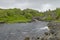 Views of the river Inver mouth at Lochinver